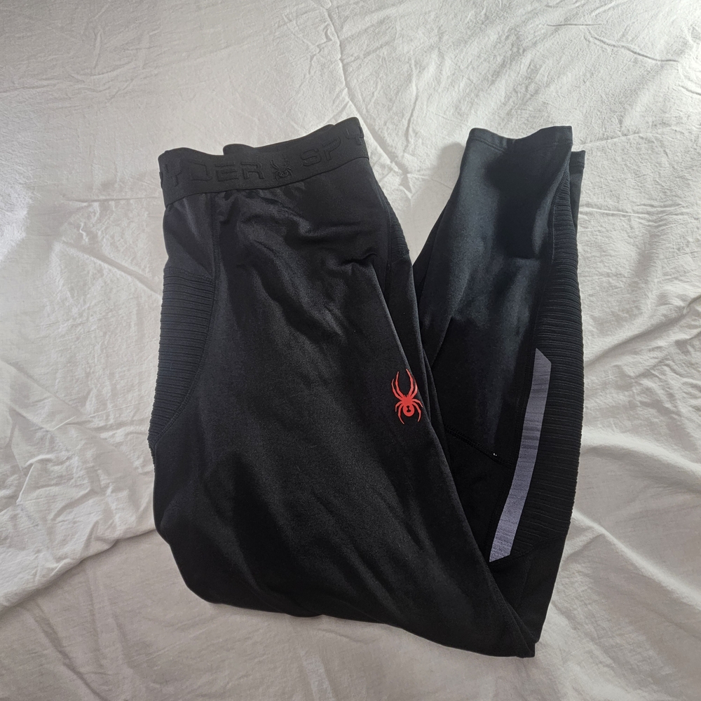 Spyder Black Joggers with Reflective Stripe